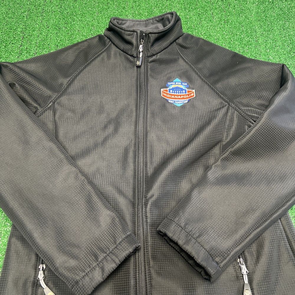 Indianapolis Super Bowl XLVI Host Committee Black Fleece‎ Lined Jacket Size Med